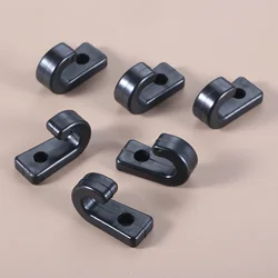 6Pcs Kayak Nylon Bungee Hooks Lashing Shock Cord J-type Hook Black Tie Down Deck Buckle for Canoe Paddle Board Boats Accessories