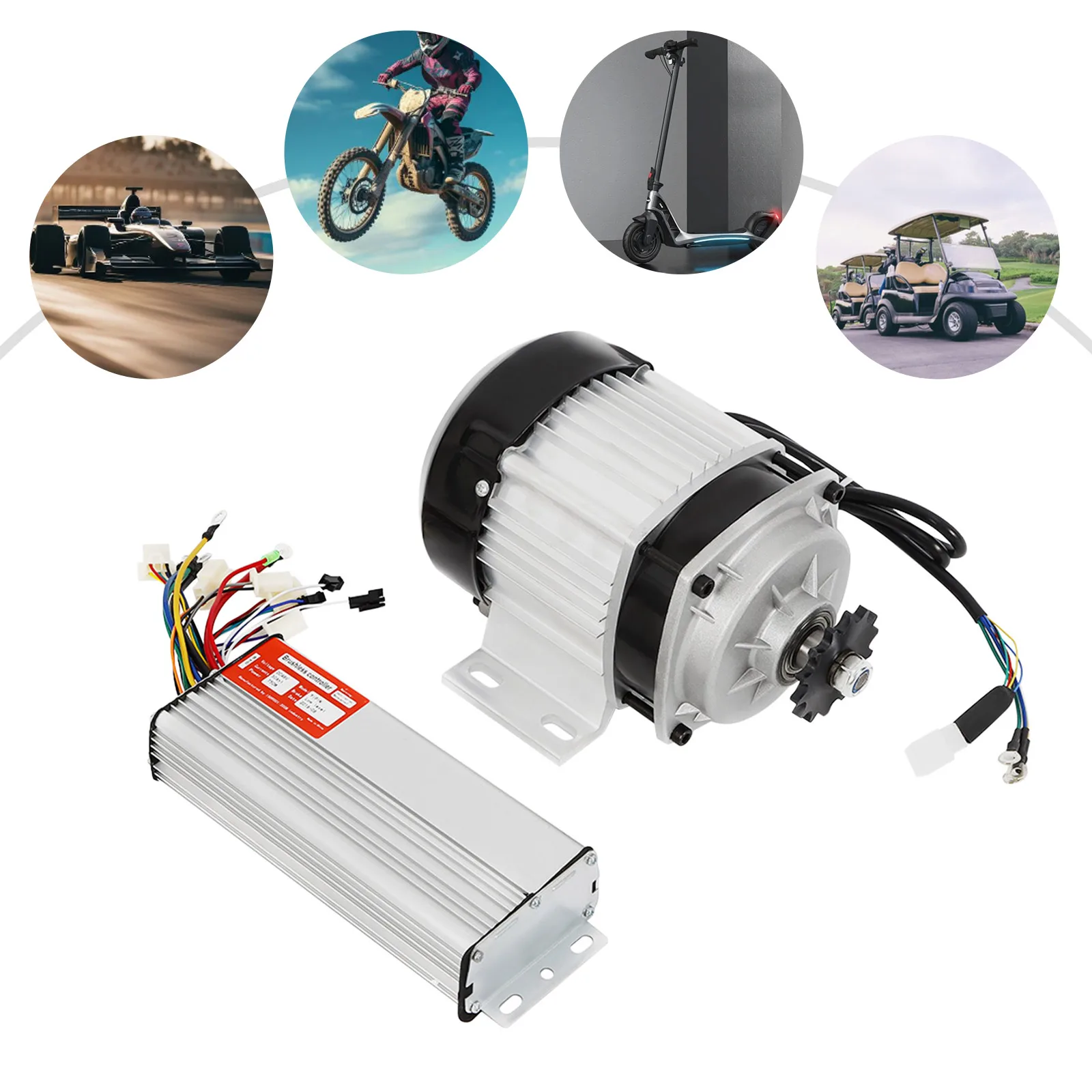 Brushless Motor for Tricycles Car 48V 750W Pure Copper Motor