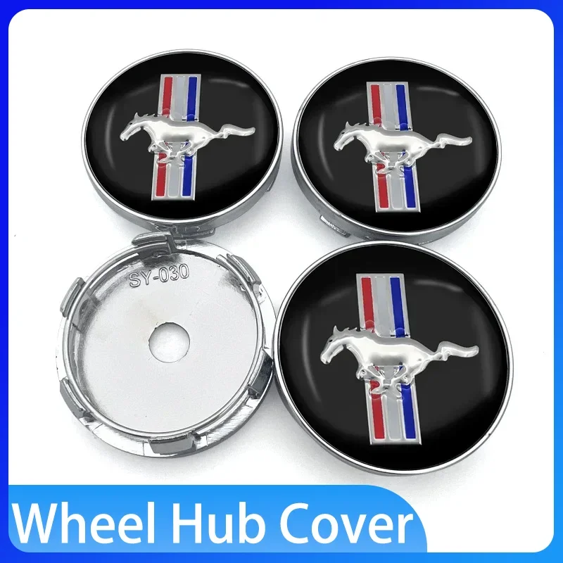 

Pcs 60mm Car Wheel Center Hub Cap Tire Rim Cover Decoration For Ford Mustang Universal Big Size Mustang Shelby Car Accessories