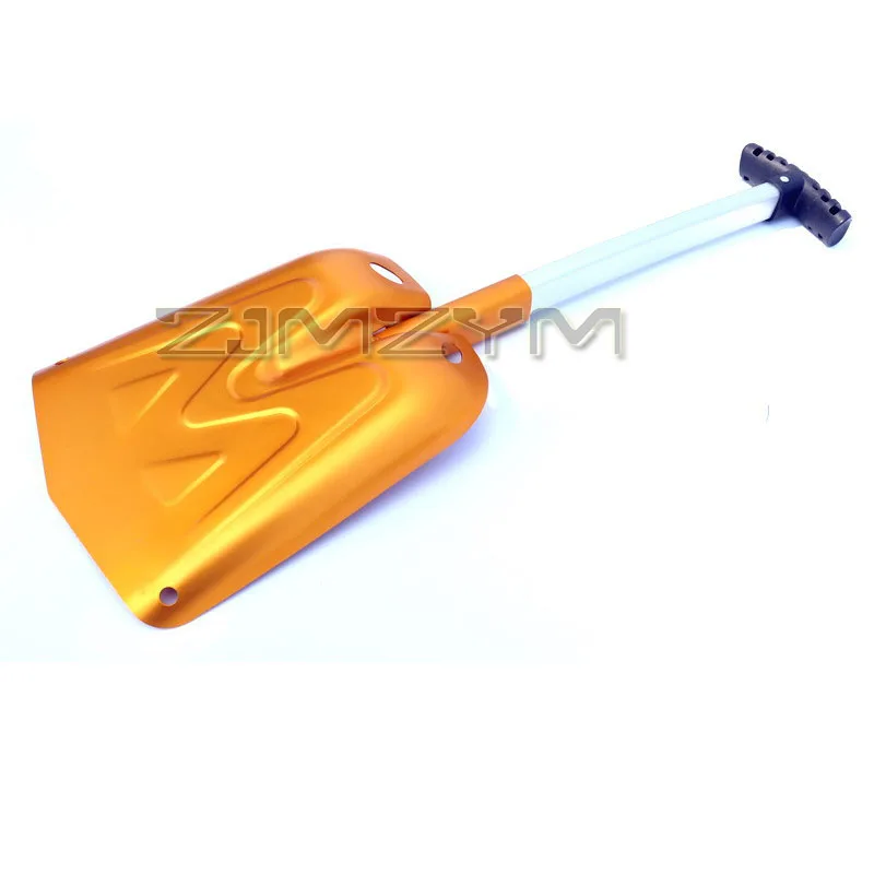 مجرفة ثلج قابلة للطي للحديقة، مجرفة ثلج من سبائك الألومنيوم، مجرفة طوارئ خفيفة الوزن للتخييم على الجليد #5