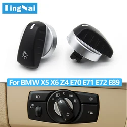 Car Head Lamp Headlight Rotary Switch Knob Button For BMW X5 X6 Z4 E70 E71 E72 E89 2007-2013