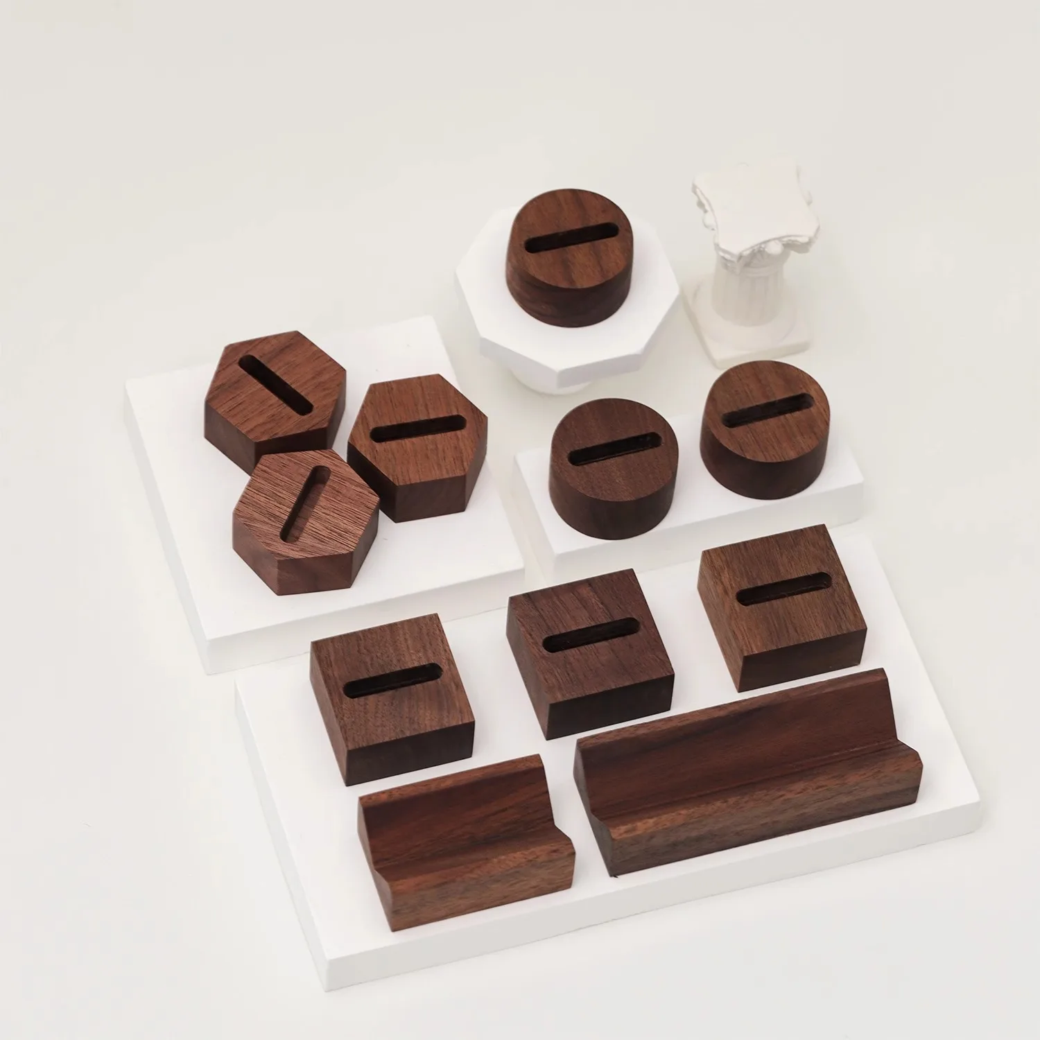 حامل مجوهرات من خشب الجوز، حامل مجوهرات من الخشب الصلب، حامل عرض الخاتم، عيد الحب، عرض خاتم المقتراح