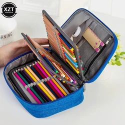 72 Hole Large Capacity Stationery Case with 3 Compartments Classified Storage Bags Large Capacity Sketch Detachable Pencil Case