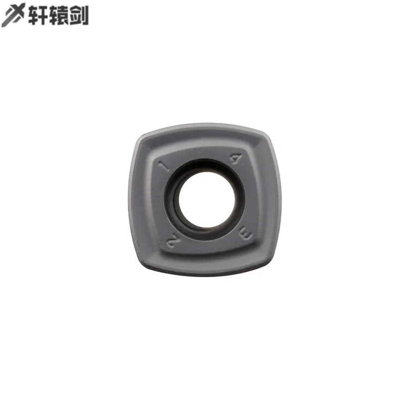 10 Chiếc SDMT120512 PH LF6018 Nhanh Thức Ăn Xay Carbide Lắp Xay Cắt Đầu Cho Thép Không Gỉ