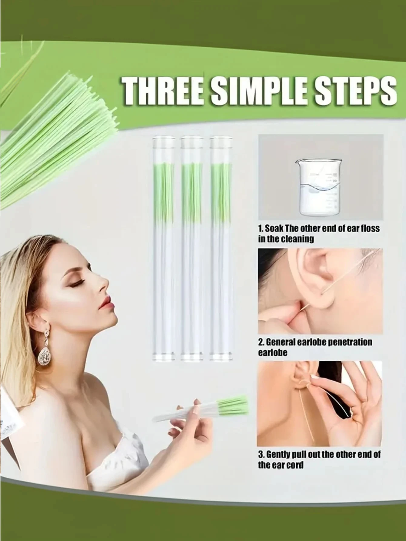 60/120Pcs Ear Hole Cleaning Line, Ear Hole Cleaning Tool, Remove Dirt And Odor, Prevent Ear Hole Blockage, Cleaning Supplies