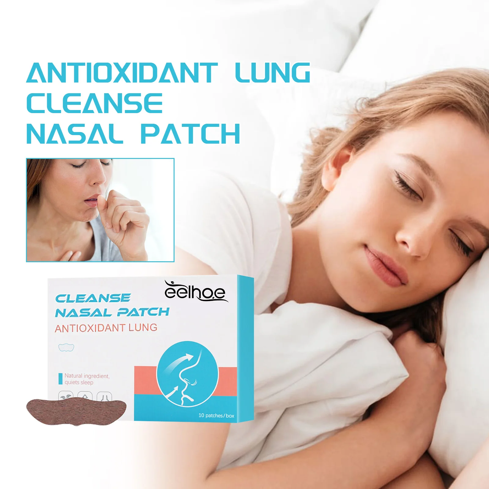 

10pcs Body Care Nasal Patch For Breathing Anti Snoring Nose Patch Boost Oxygen Intake,Snore Reducing