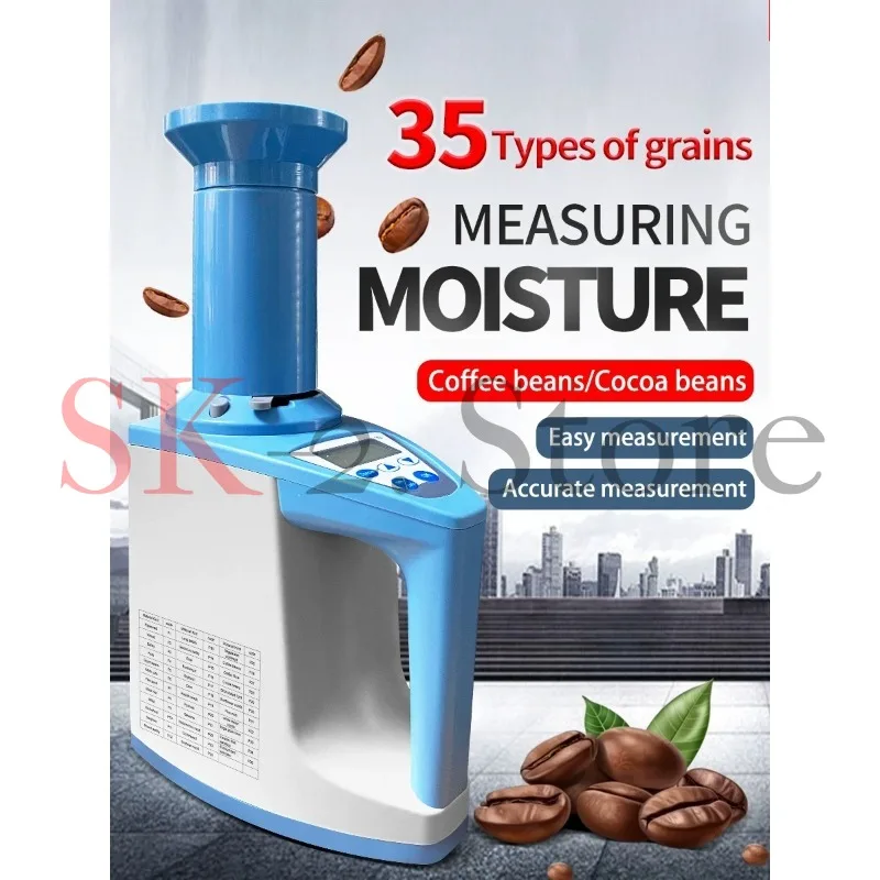 Multi-grain Moisture Tester Upgraded Version, 35 Grains Modes, Rice Coffee Bean Moisture Detector
