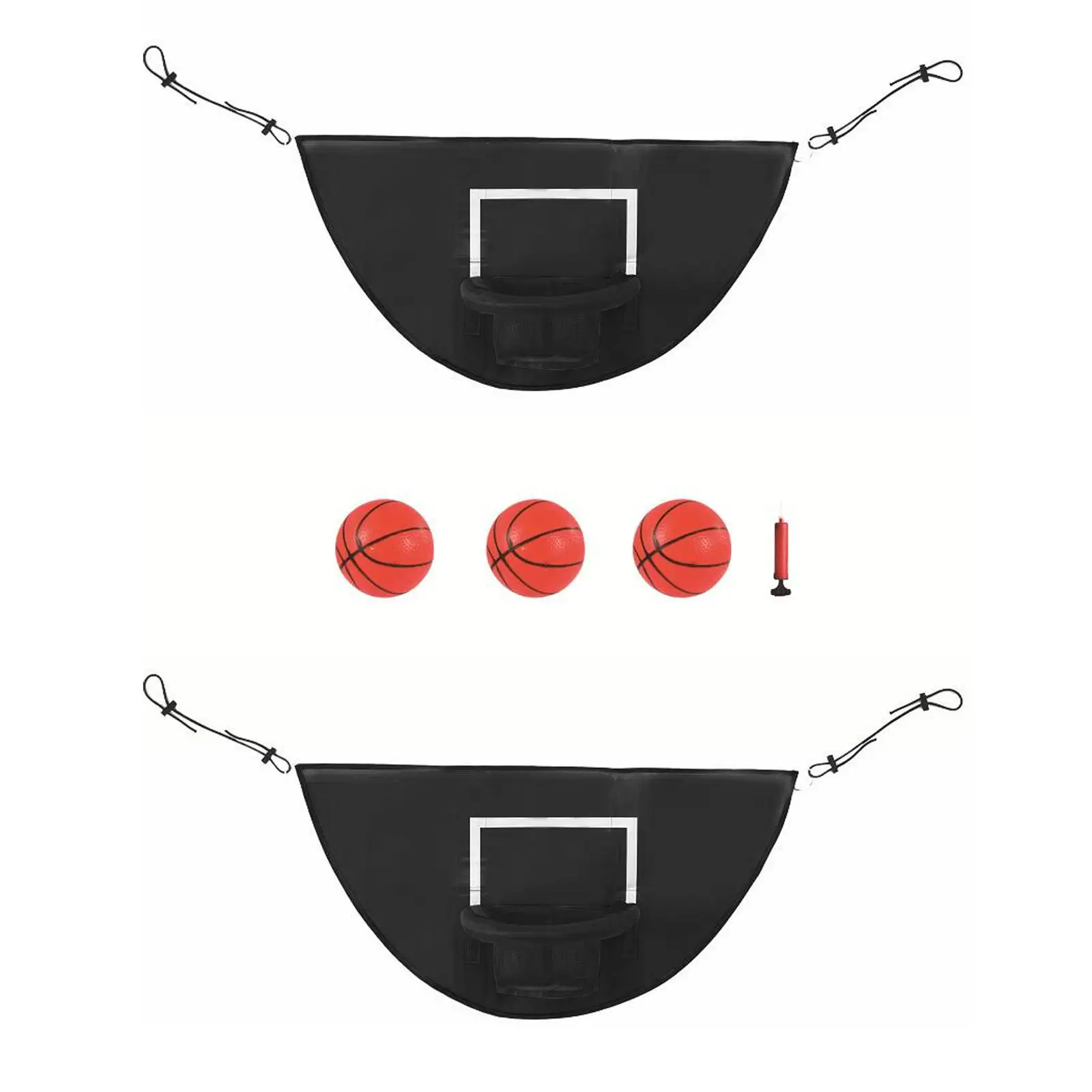 Mini-Trampolin-Basketballkorb-Torspiel, robust für Dunking, wasserdicht