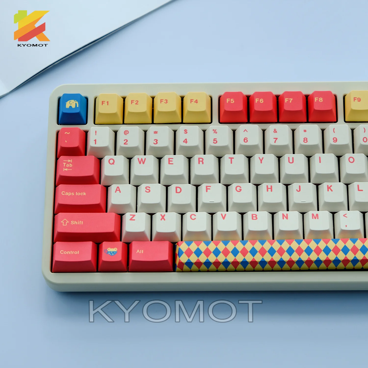 KYOMOT GMK Circus Keycaps Cherry Profile PBT 134 Keys Anime  Keycap for MX Switch 60% 65% 75% 81% DIY Layout Mechanical Keyboard