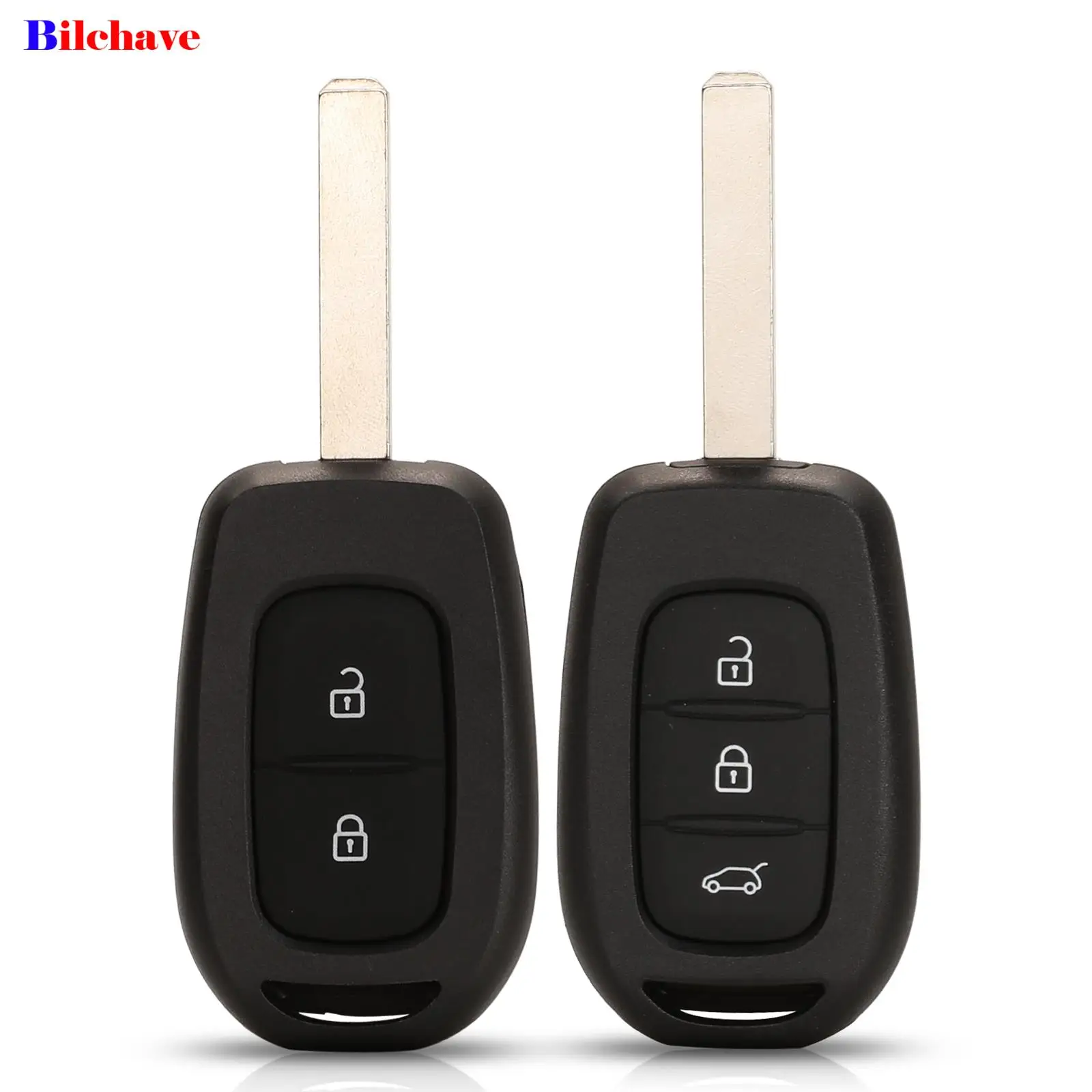 

jingyuqin 2/3 Buttons For Renault Duster Sandero Logan Clio Captur Laguna Scenic Remote Car Key Shell Case VA2 Blade Replacement