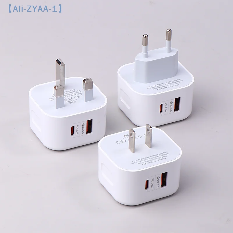 【ZYAA-1】USB Type C Charger For Laptop PPS Fast Charge Dual Port Fast Charging European And American Standard Head