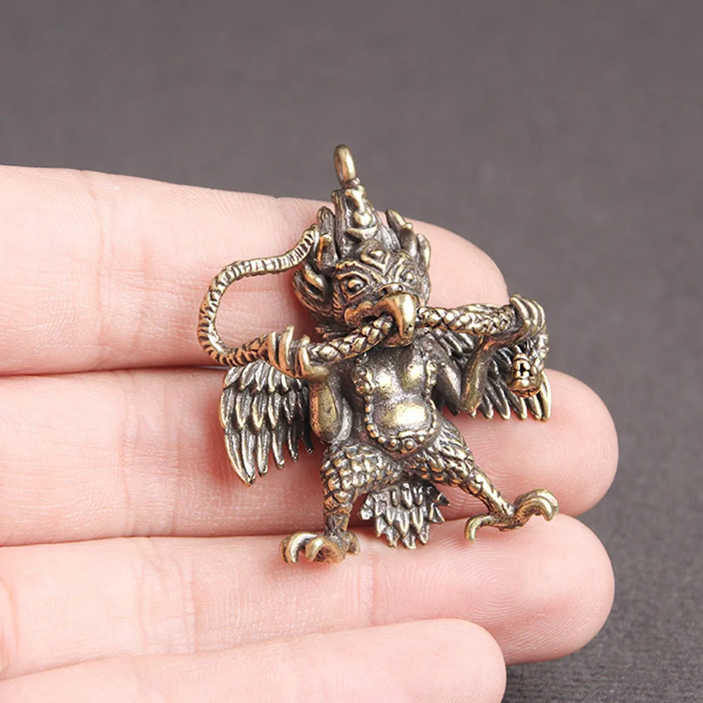 

2 шт., латунные подвески с золотым крылом, прочный декоративный брелок «сделай сам», Непал Будда, многоцелевой креативный брелок для ключей «сделай сам»