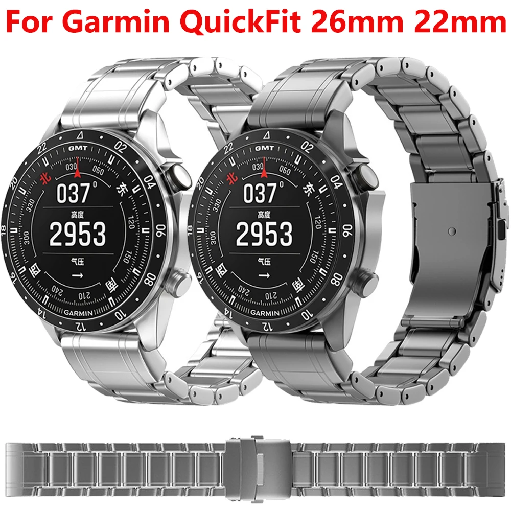 Tytanowy pasek do Garmin MARQ Aviator/Captain (Gen 2) Metalowa opaska na nadgarstek do Garmin Fenix 8 E 7 7X 7 Pro/Enduro 3 2/Tactix 8 — 2