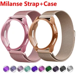 Strap +Watch Case for Samsung Galaxy Watch 4/6 classic 47mm 43mm Galaxy watch 6 5 4 44mm/40mm 5 PRO Milanese loop Bracelet