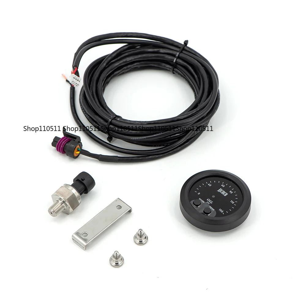 Universal elctronic oil pressure gauge with 1/8 NPT sensor Oil pressure red display numbers 0-150psi