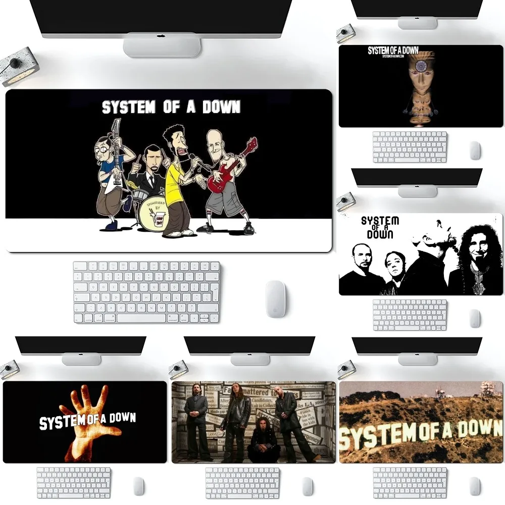 Rock Band S-System of a Down Mousepad Computer Laptop Gamer Pad PC Gaming Accessories Desk Mats