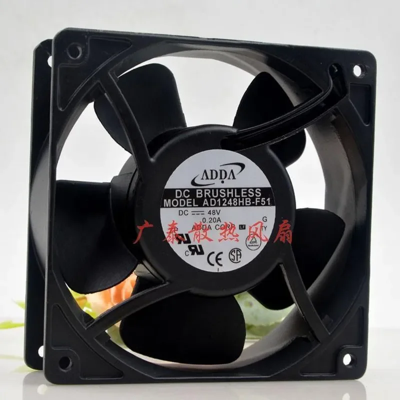 for Xiexi ADDA 12038 48V 0.2A AD1248HB-F51 F52 Industrial Control Variable Frequency Cooling Fan 12cm