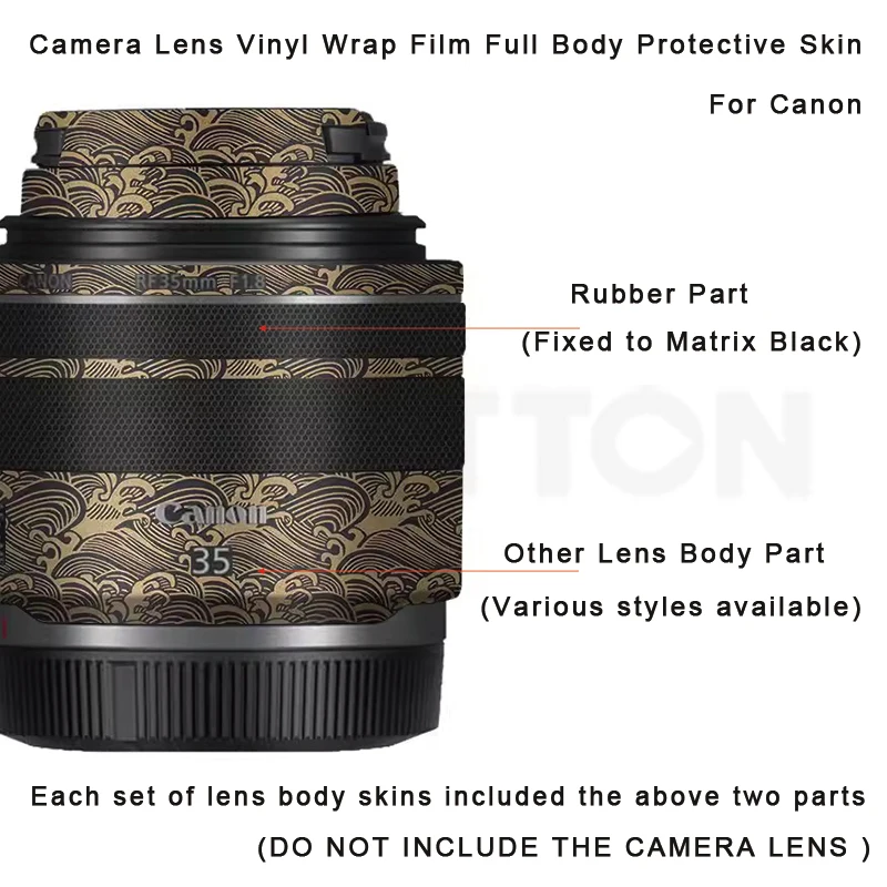 35 F 1.8 3M Vinyl Wrap Decal Skin Anti-Scratch Film Camera Lens Body Protective Sticker for Canon RF 35mm F1.8 Macro IS STM RF35