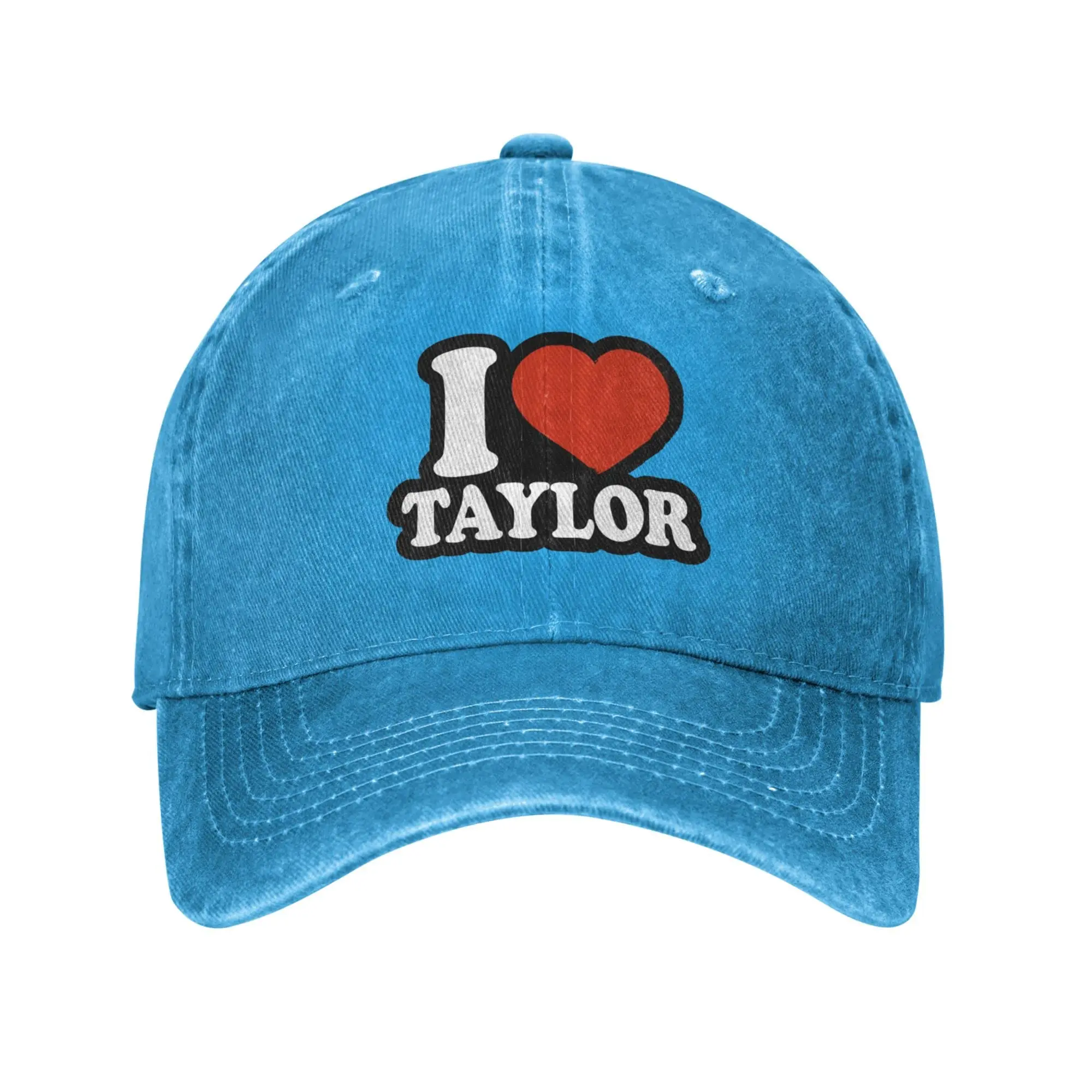 I Love Taylor Hats for Man and Women Four Season Outdoor Sports Baseball Cap Classic Washed Cotton Dad Caps