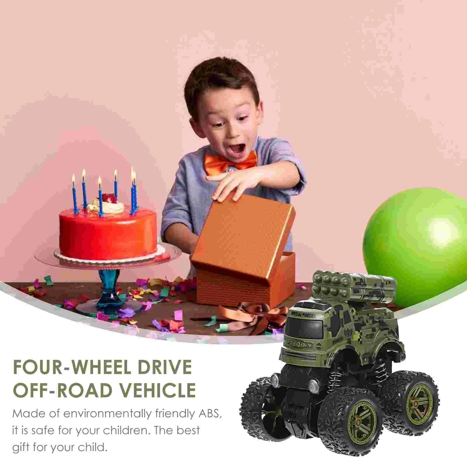 2 個バギーおもちゃミニカー子供用プラスチック慣性車両 4 輪慣性車