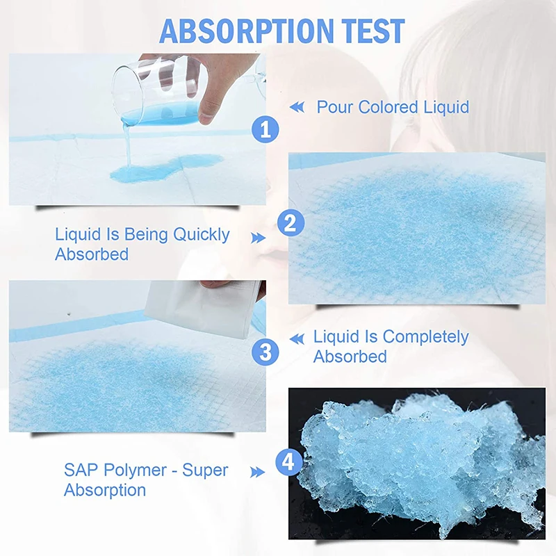 Baby Nursing Pad Disposable Diaper Paper Mat for Adult Child Baby Absorbent Waterproof Diaper Changing Mat