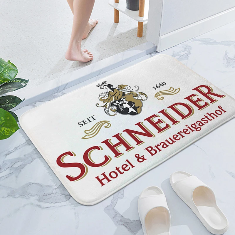 Veranda Floor Mat A-Schneiders Washable Non-slip Kitchen Rug Aesthetic Carpet for Home Entrance Doormat Living Room Bathmat