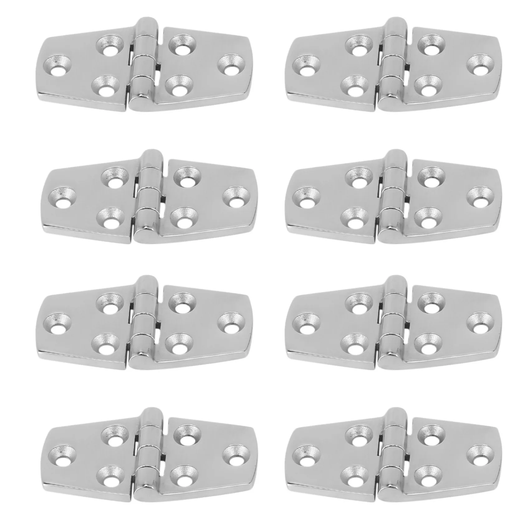 

ABUF-Marine 8Pieces Stainless Steel Strap Hinge Door Hinge For Marine Boat Yacht 76 X 38 Mm Rafting Boating Accessories
