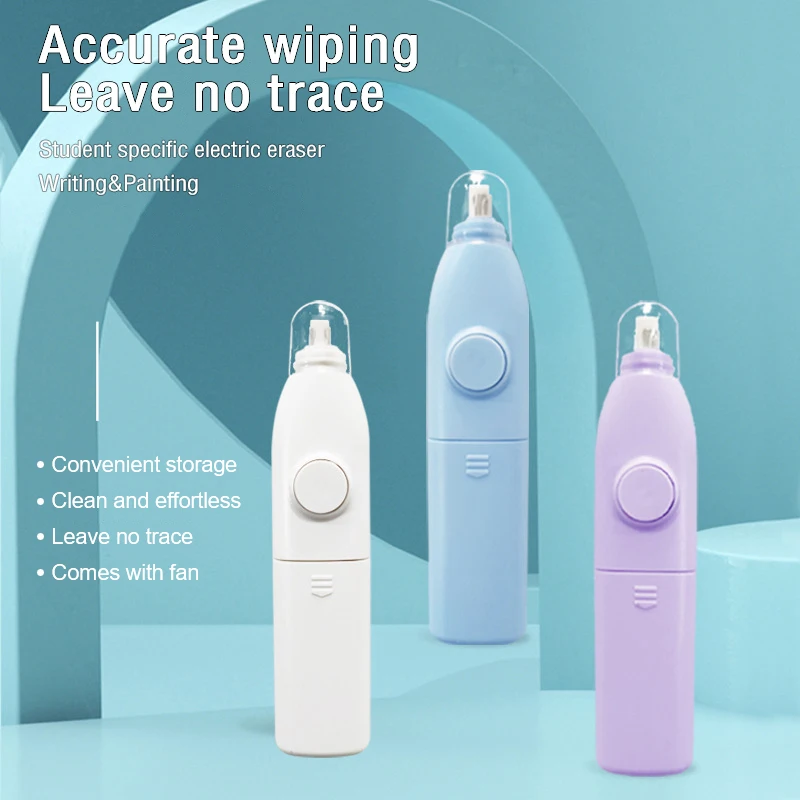 【C】1Set Painting Eraser Innovative High Efficiency Motor Low Noise Soft Texture Drawing Tools Cartoon Eraser