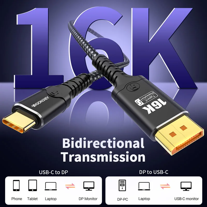 Doonjiey 16K DP to Type C Cable