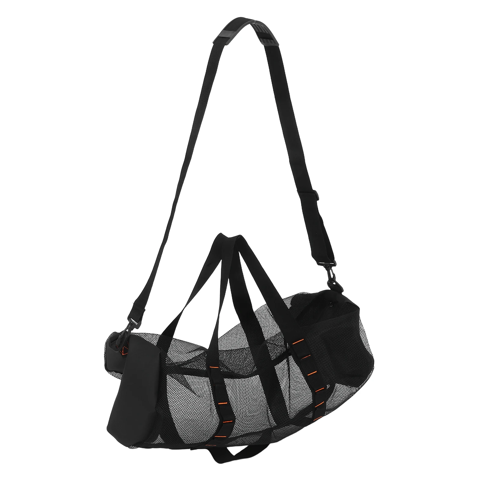 

Cylindrical Beach Bag Breathable Mesh Large Capacity Lightweight Durable Swimming Diving Women Vacation Outdoor Travel Storage