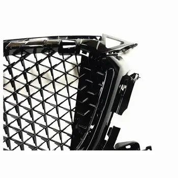 適用於馬自達3 Axela 2017 2018 蜂窩狀汽車前格柵賽車格柵上保險桿進氣口引擎蓋散熱器車身套件 8 最佳銷售 馬自達3前格柵 - №1