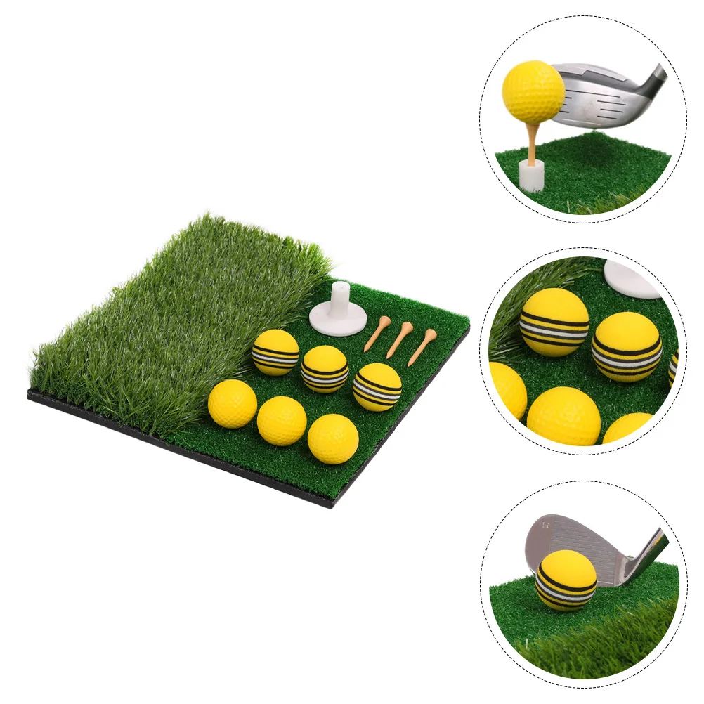 جولف ضرب حصيرة PP النايلون العشب مواد ايفا طوي ممارسة وسادة وسادة الحديقة المعونة الغولف مهارة التدريب
