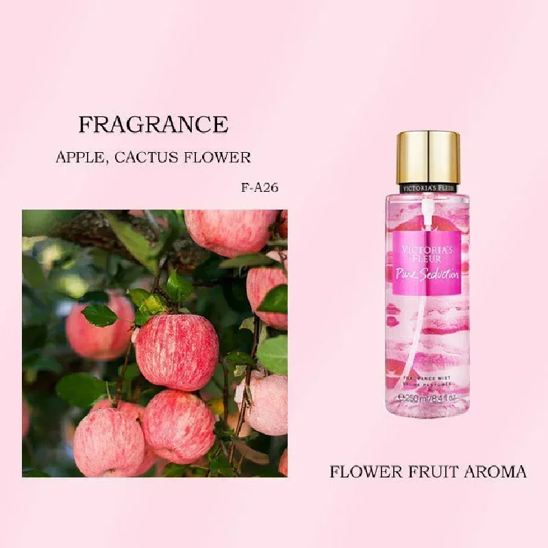 Women Perfume Fruity Body Spray Fresh Skin Deodorant Long Lasting Air Floral Fragrance Crushed Natural Plant Moisturize Essence