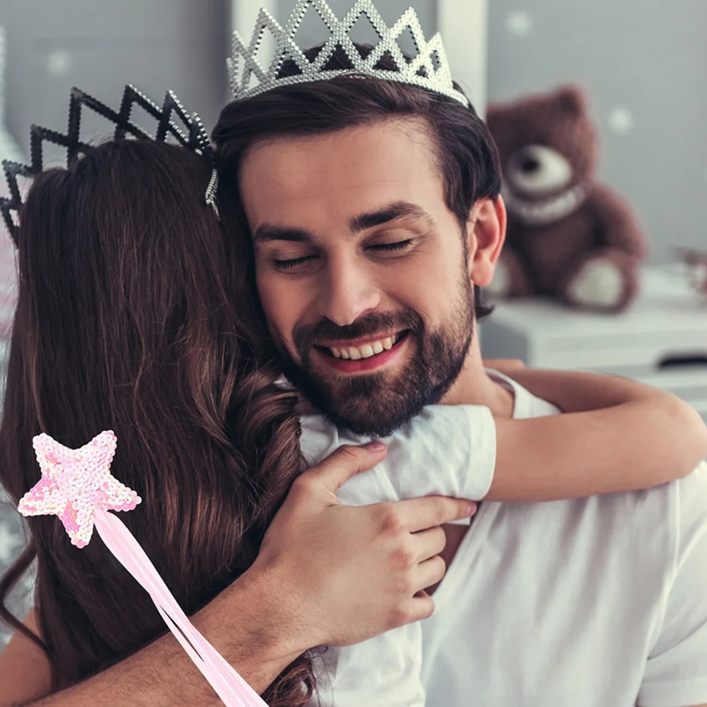 

4pcs Fairy Wands Sequin Star Sticks Dress Up Party Props Angel Wand Set Performance Cosplay Gift