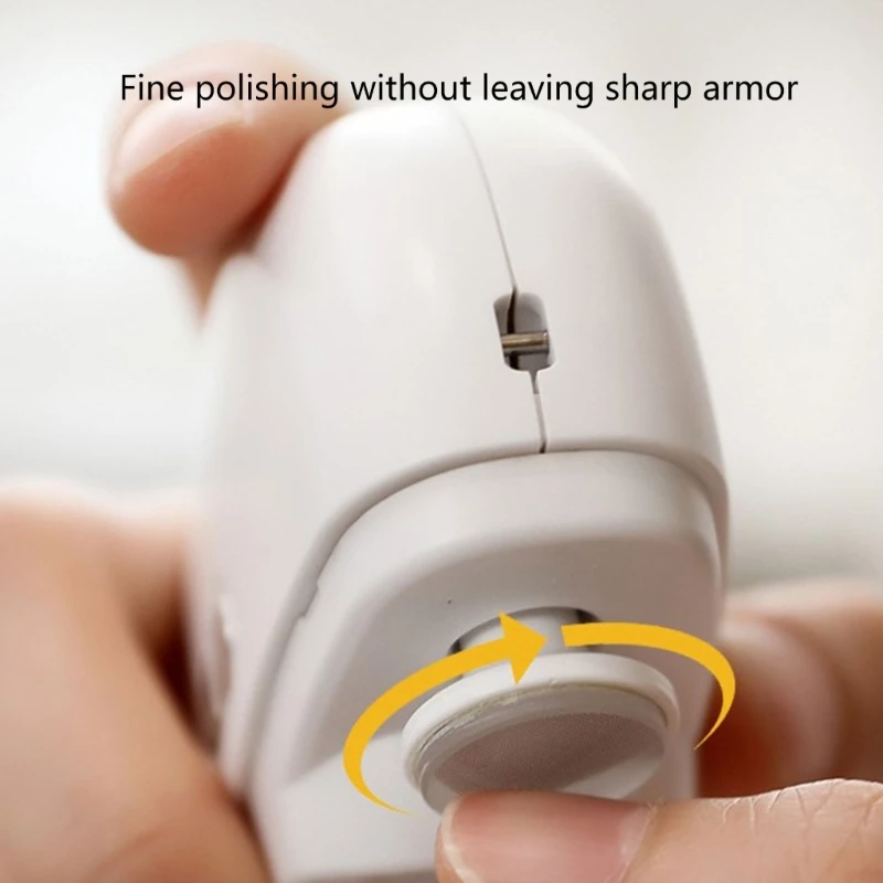 Bấm móng tay tự động bằng điện có đèn & 2 tốc độ Cắt móng tay và giũa 2 trong 1 Sạc móng tay Dropship