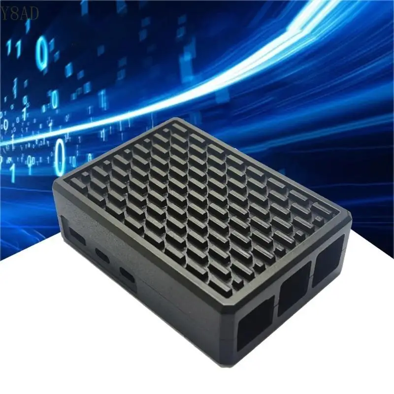 Y8AD Sturdy Aluminum Housing Case For RPI 5 Heatsink Enclosure Box Effective Heat Dissipation Quick Install