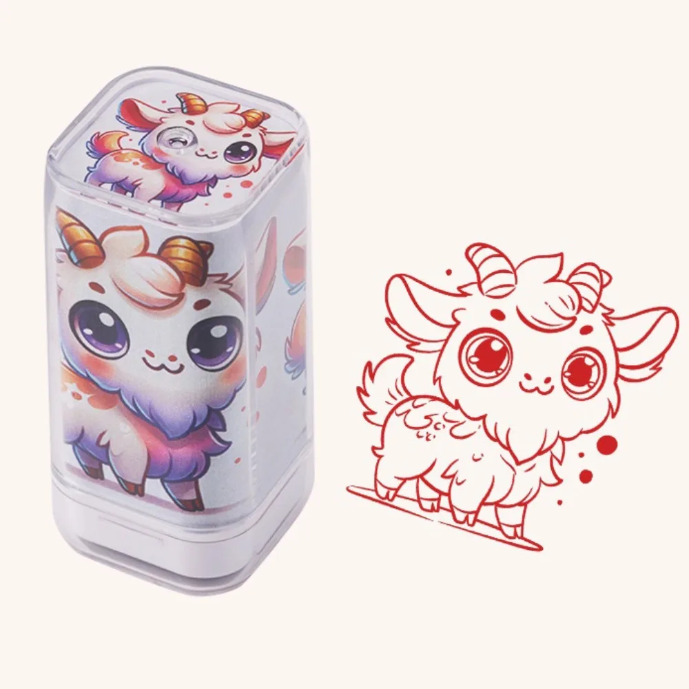 

Dragon Monkey Zodiac Stamps Hand Account DIY Painting Cute Animals Seal Journal Stationery Animals Figure Stamps Boys and Girls