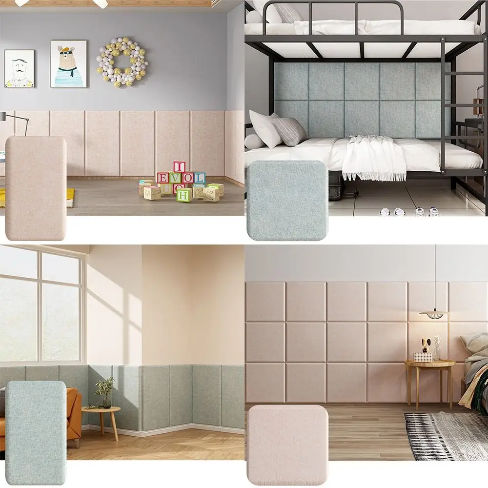 

Thicken Tatami 3D Wall Stickers Self-adhesive Anti-bump Self-adhesive Wall Mat Soft Back 3D Design Background Wall Pad