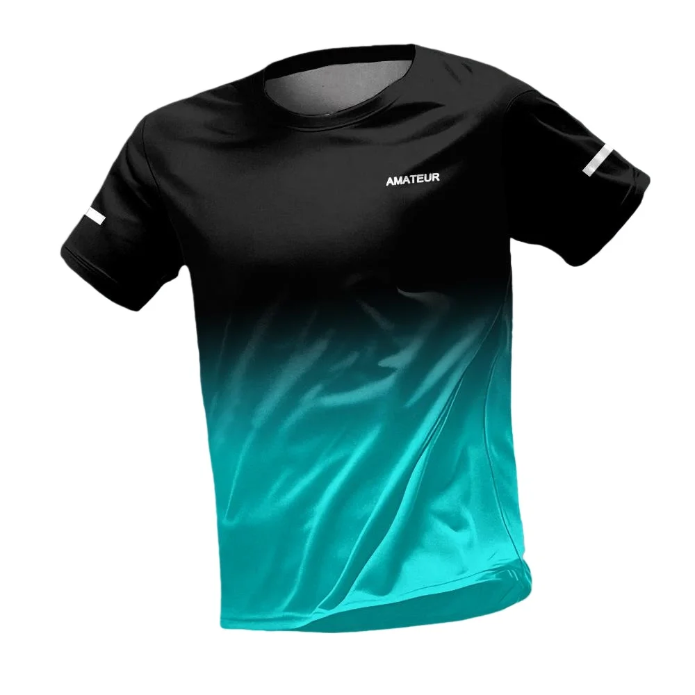 

Men's T-Shirt Simple and Cool Gradient Pattern 3D Printing Summer Trend Breathable Street Fashion Daily Casual Sports Style