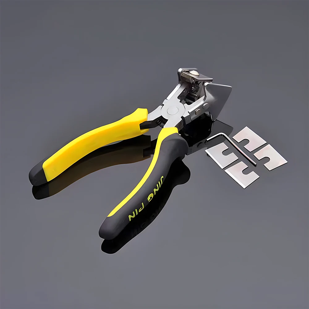 90-Degree Tape Scissors Tape Pliers Snap Seal Strip Cutter V Mouth Pliers 45 Degree Scissors Notched Scissors