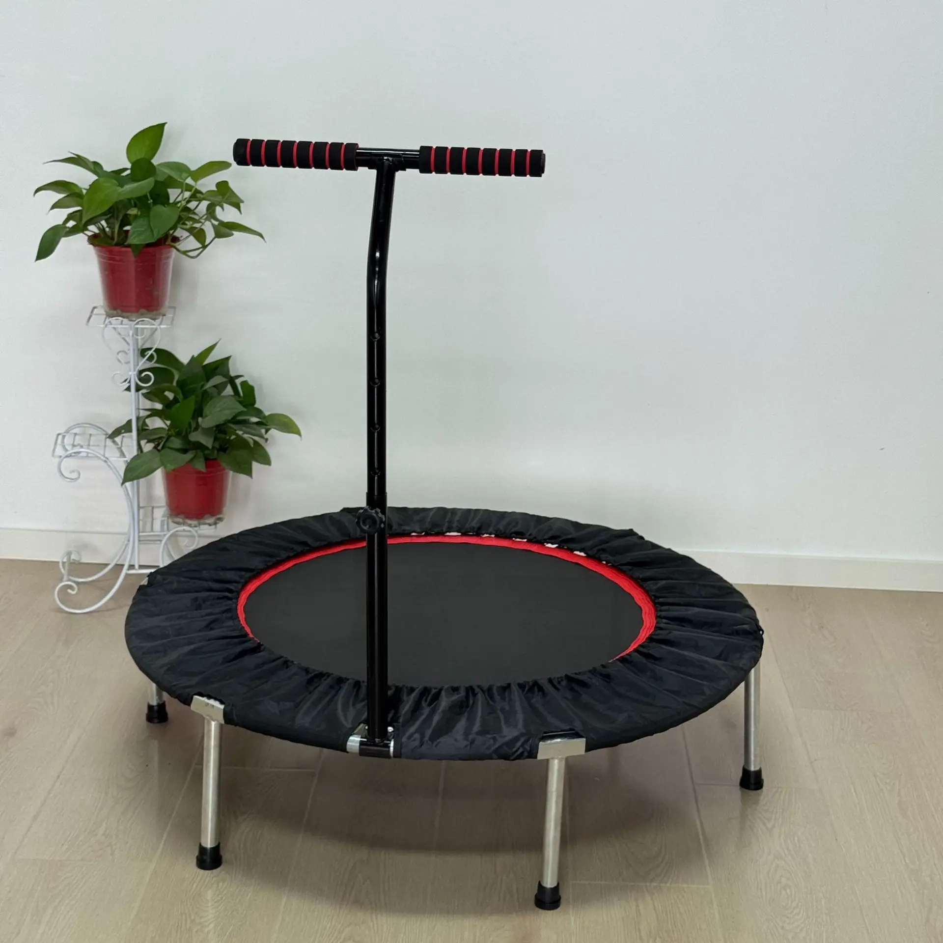 Trampoline for Adults Kids, Indoor Fitness Weight Loss, Portable Foldable Exercise Bounce Bed, 140cm Diameter