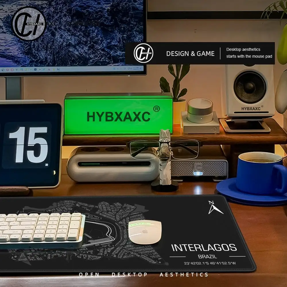 Monaco Formula 1 Racing Circuit Mouse Pad Gaming Mousepad Pc Accessories Keyboard Mat Desk Protector Mats Anime Mouse Pads