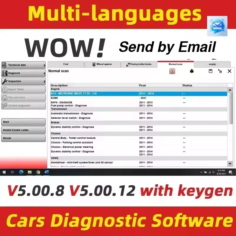 2025 Autocoms + W0W 5.0012 + إصدار Del phis 2021 مع برنامج keygen DS 150 Obd2 أداة تشخيصية متوافقة مع Bl8 atris-te