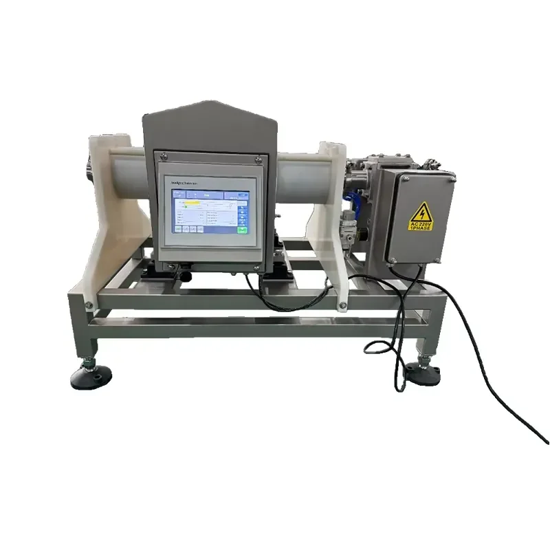 Automatic Yogurt Juice Sauce Paste Jam Food Industry Liquid Pipeline Metal Detector