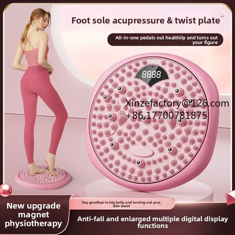 Factory Direct 2026 Top Rated Upgraded Waist Twist Turntable Weight Loss Home Exercise Intelligent Counting Plantar Acupressure