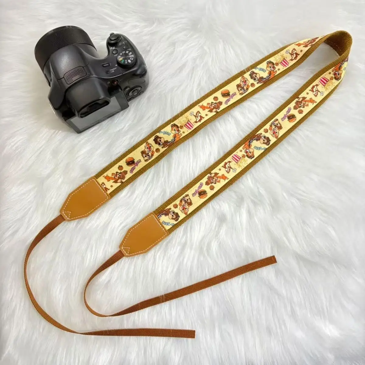 

Disney Chip Dale Olu Mel Холст Регулируемый плечевой ремень для камеры с защитой от падения Портативный ремень Polaroid с защитой от потерь Веревка