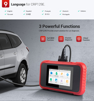 LAUNCH CRP129E OBD2 Scanner, FCA AutoAuth, 8 Resets Oil EPB TPMS Diagnostic Tool, AutoVIN, Lifetime Free Update Scan Tool