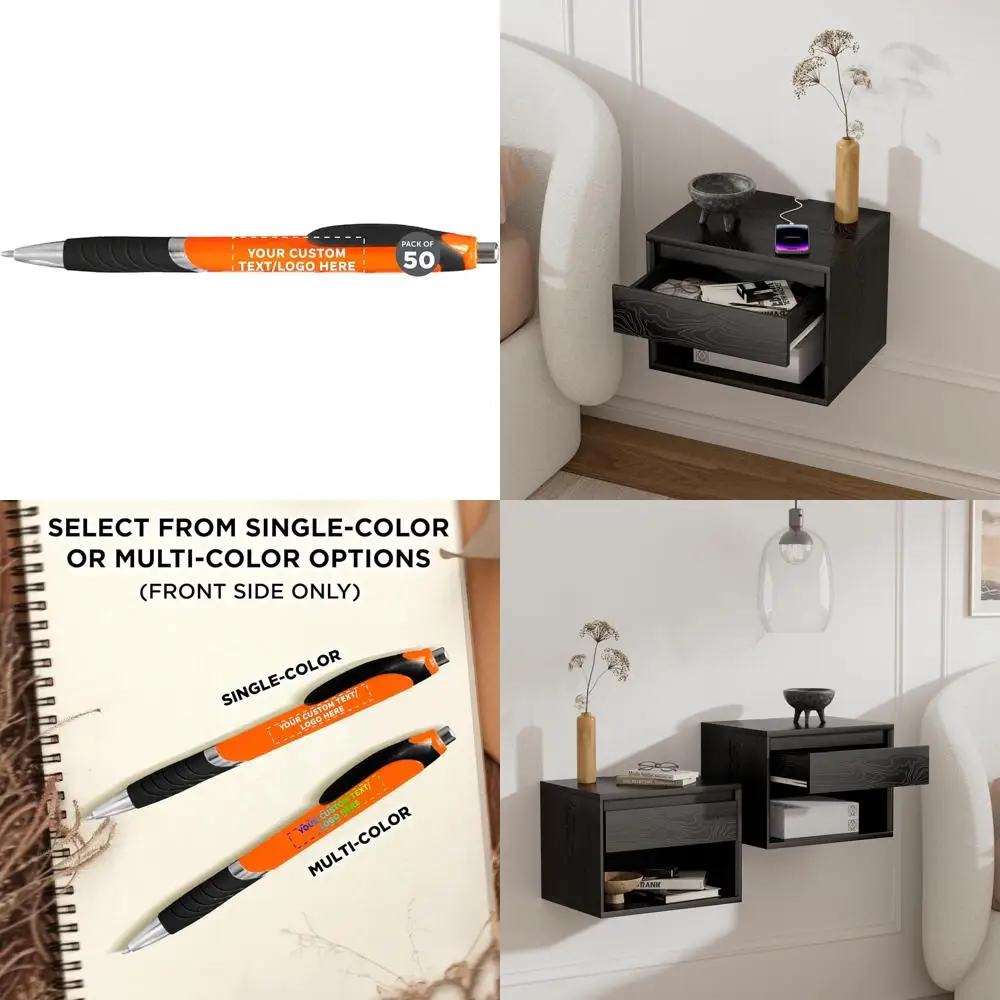 

Шариковые ручки с настраиваемым резиновым захватом — упаковка из 50 штук, персонализированный текст и логотип, Soft Touch, черные чернила