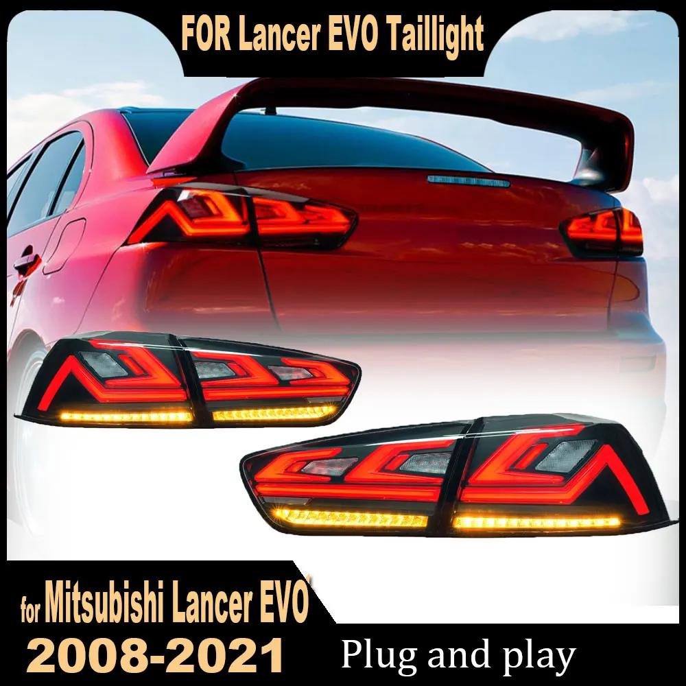 

Автомобильные задние фонари для Mitsubishi Lancer EVO 2009-2021 Lancer LED RGB задний фонарь DRL указатель поворота тормозной задний ход автоаксессуары