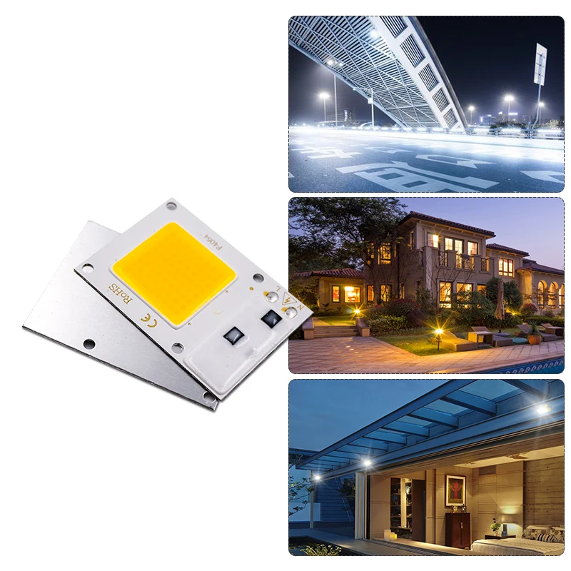 LED COB Chip 10W 20W 30W 50W AC 110V 220V Smart IC Without Driver Led Lamp Beads For Floodlight Spotlight Diy Matrix Lighting